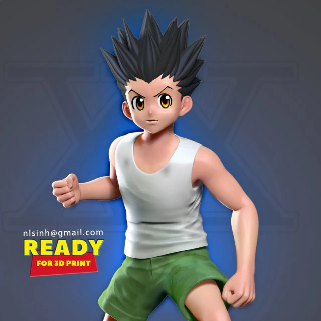 gon freecss - hunter x hunter 3D Print Model .c4d .max .obj .3ds .fbx .stl .blend 