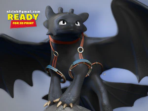 беззубий фанарт 3D Принт Модель