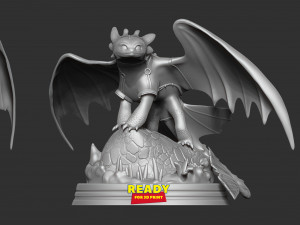 toothless fanart 3D 프린트 모델