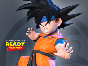 son goku 3D प्रिंट मॉडल