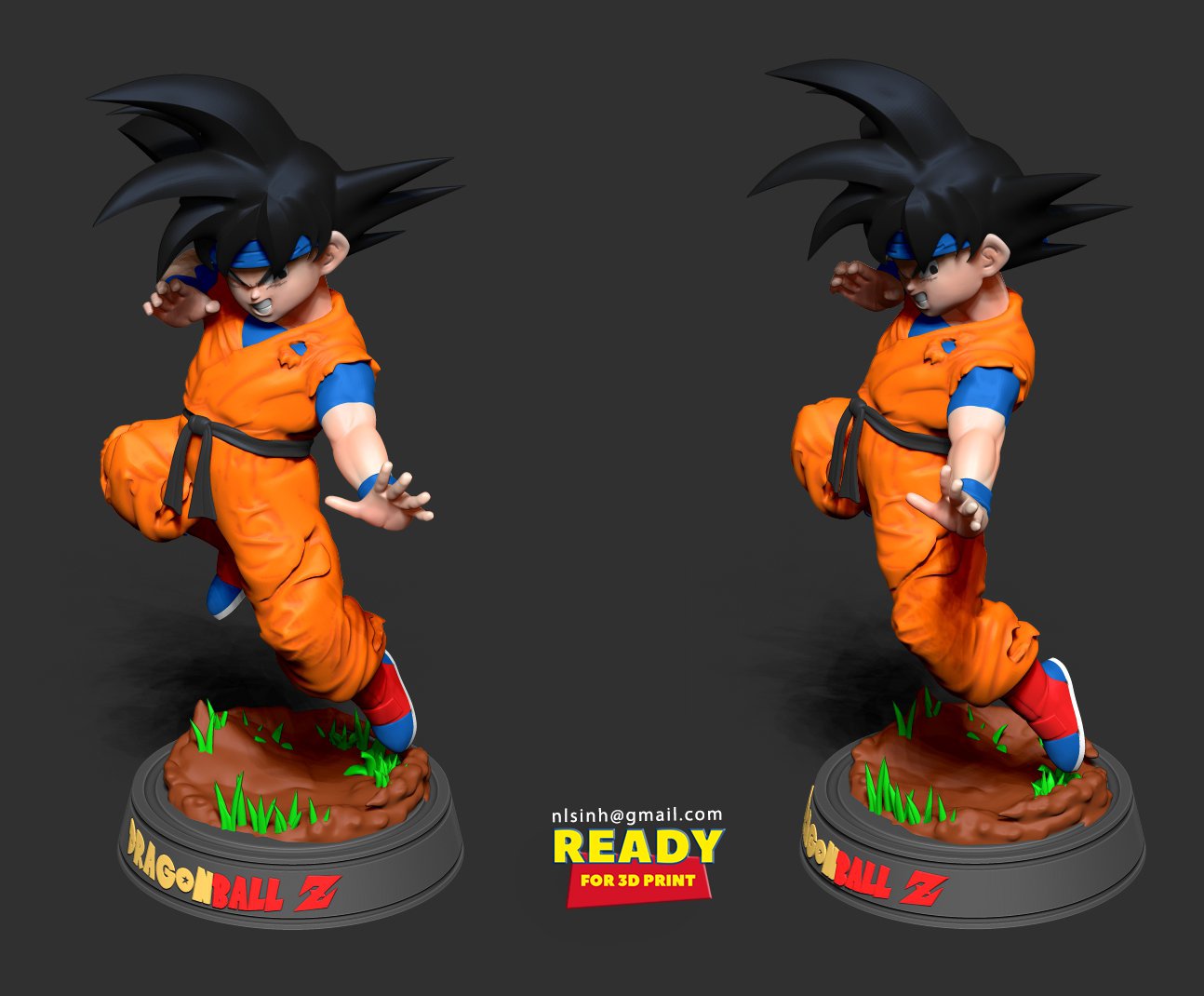 Son Goten - Dragon Ball Fanart 3D Print Model in Child 3DExport