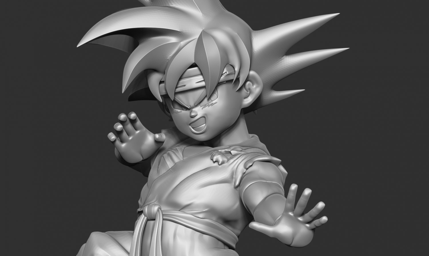 Son Goten - Dragon Ball Fanart 3D Print Model in Child 3DExport