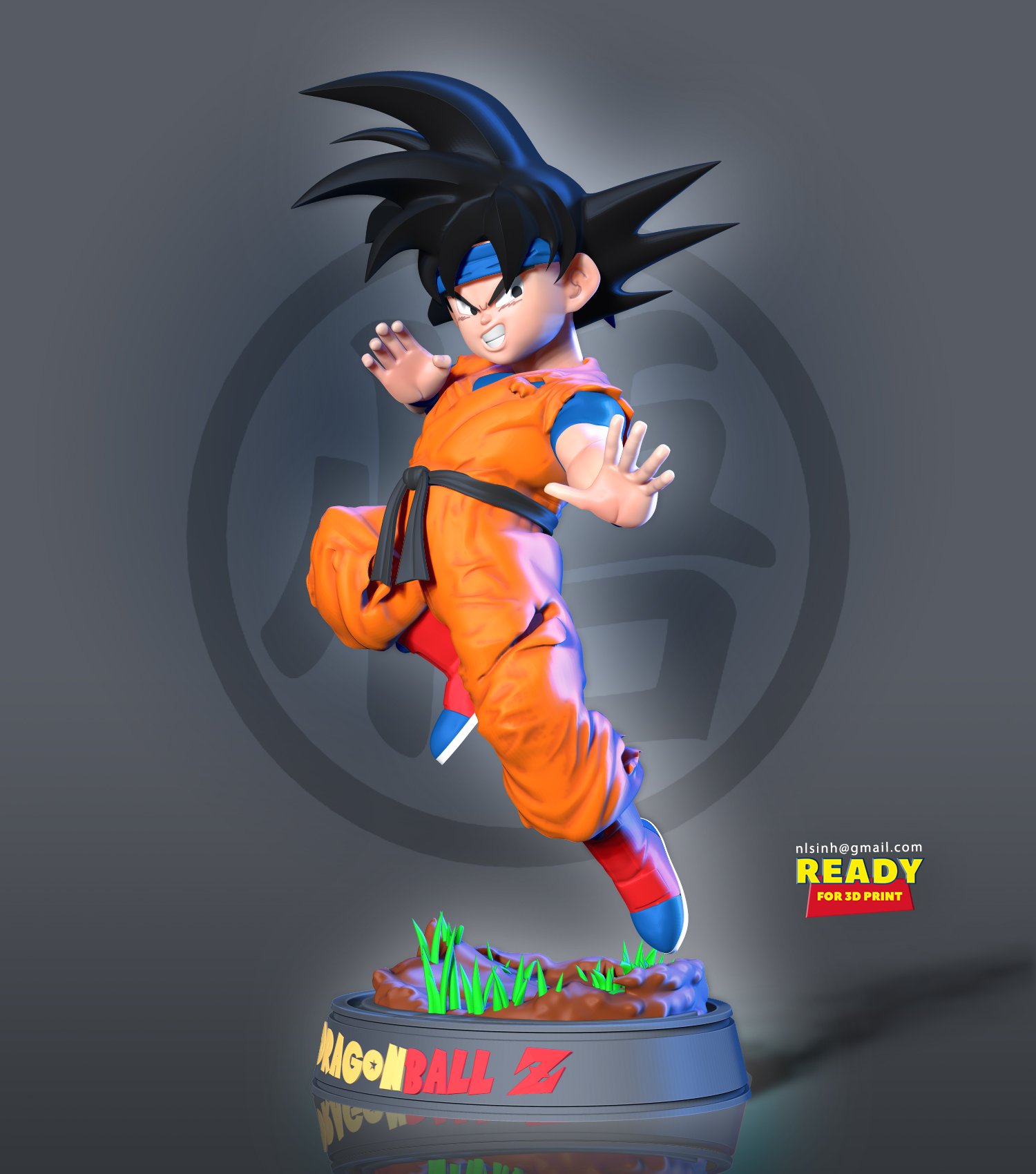 Son Goten - Dragon Ball Fanart 3D Print Model in Child 3DExport