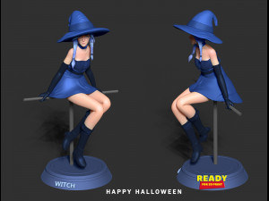 witch 3d 3D Baskı Modeli