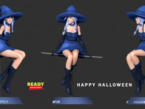 witch 3d 3D Baskı Modeli