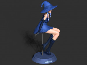 witch 3d 3D Baskı Modeli