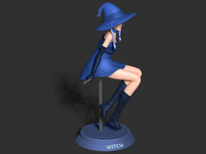 bruxa 3d Modelo de Impressão 3D