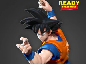 बेटा गोकू - लड़ने के लिए तैयार 3D प्रिंट मॉडल