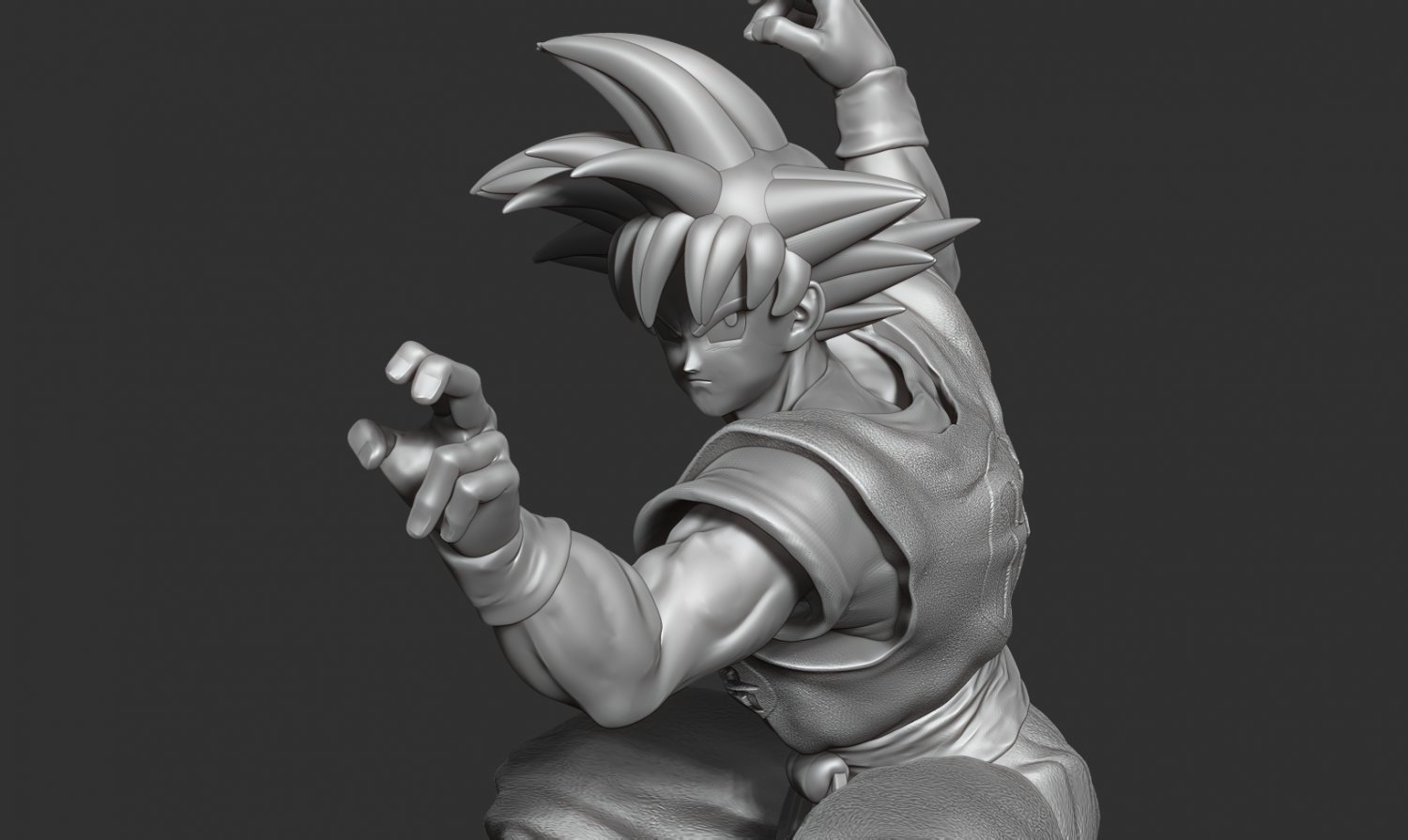 Goku super sayajin 3D Print Model in Man 3DExport