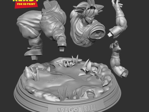 Son goku - ready to fight 3D 打印模型