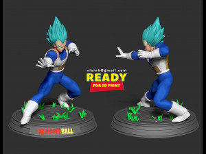 vegeta - ready to fight 3Dプリントモデル