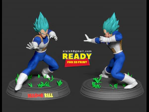 vegeta - ready to fight 3D Print Model