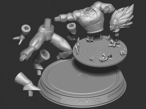 vegeta - ready to fight 3Dプリントモデル