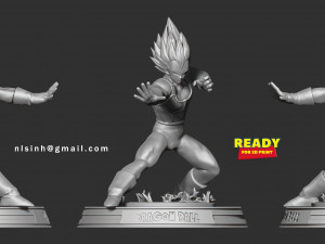 vegeta - ready to fight 3Dプリントモデル