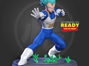 vegeta - ready to fight 3Dプリントモデル
