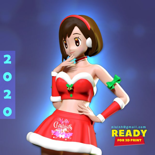 gloria - pokemon master 3D Принт Модель .c4d .max .obj .3ds .fbx .stl .blend 