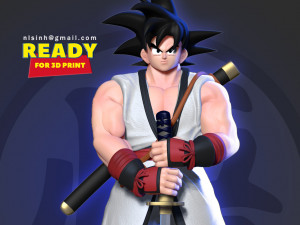 samurai goku 3D Print Model