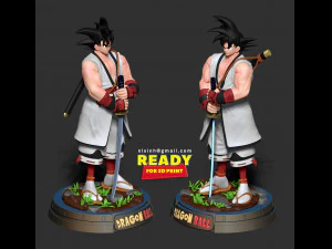 samoura&iuml; goku Modèles 3D en vedette