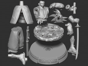 samurai goku 3D Print Model