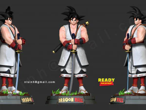 samoura&iuml; goku Modèles 3D en vedette
