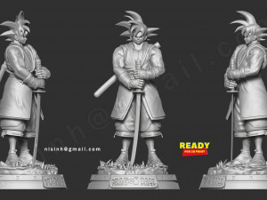 samurai goku 3D Print Model