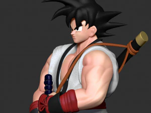 samoura&iuml; goku Modèles 3D en vedette
