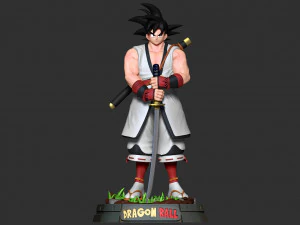 samoura&iuml; goku Modèles 3D en vedette