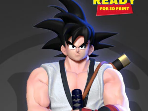 samoura&iuml; goku Modèles 3D en vedette