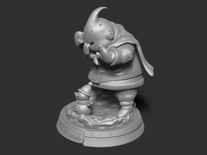 santa buu 3D 打印模型