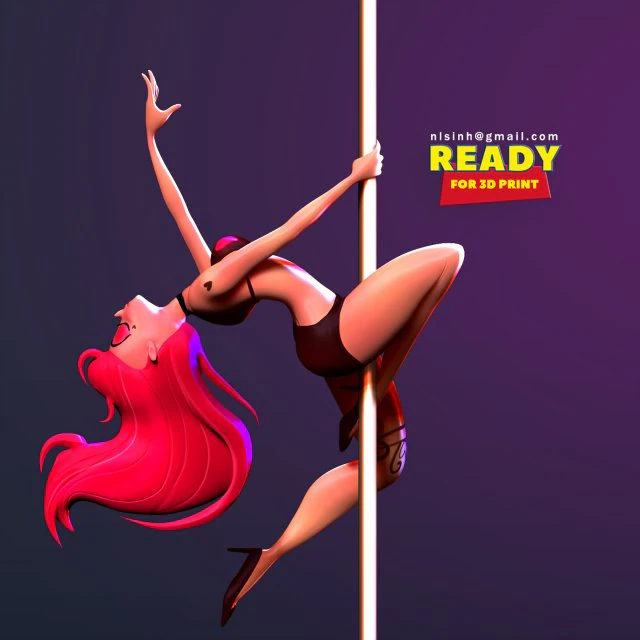 dancer 3D Print Model .c4d .max .obj .3ds .fbx .stl .blend 
