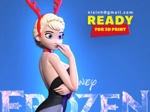 Elsa dan Olaf Model Cetak 3D