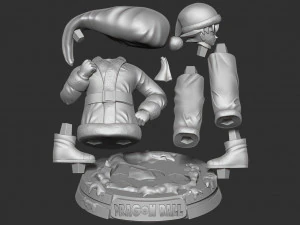 santa goku 3D Print Model