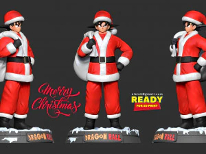 santa goku 3D Print Model