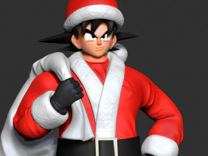 santa goku 3D Print Model