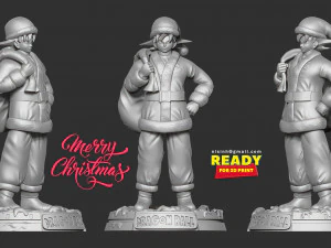 santa goku 3D Print Model