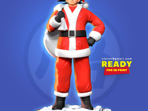 santa goku 3D 프린트 모델