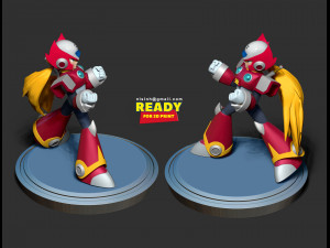 zero - mega man fanart 3D 打印模型
