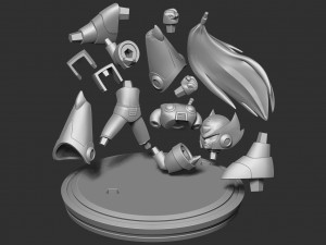zero - mega man fanart 3D 打印模型