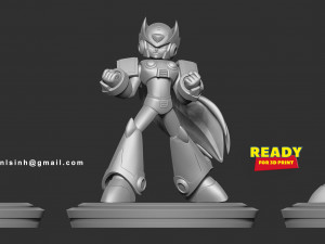 zero - mega man fanart 3D 打印模型