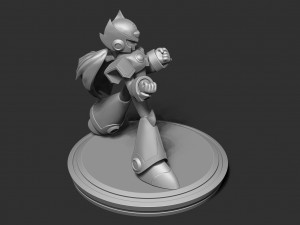 zero - mega man fanart 3D 打印模型