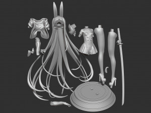 shimakaze fan art Model do druku 3D