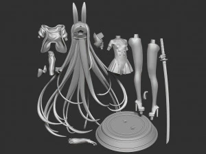shimakaze fan art 3D Print Model