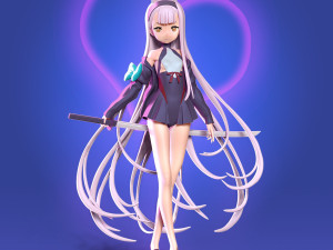 shimakaze fan art Model do druku 3D