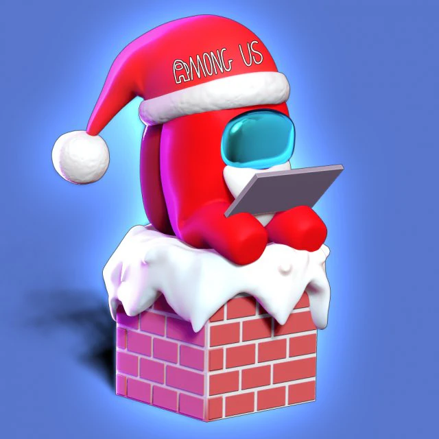 papai noel entre n&oacute;s Modelo de Impressão 3D .c4d .max .obj .3ds .fbx .stl .blend 