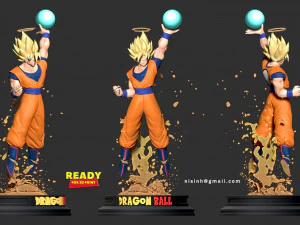 goku super saiyan 3D Print Model