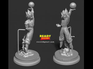 goku super saiyan 3D Print Model