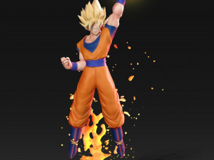 goku super saiyan 3Dプリントモデル