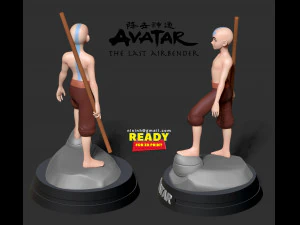 aang - the last airbender fanart 3D Print Model