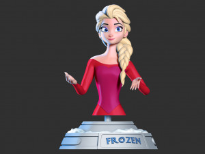 elsa bust 3D Print Model