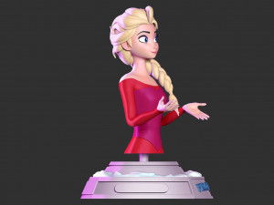 elsa bust 3D Print Model